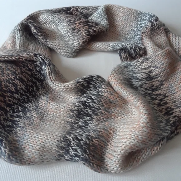 Garage. Cowl Neck Scarf. Greys & Pinks - Picture 2 of 16